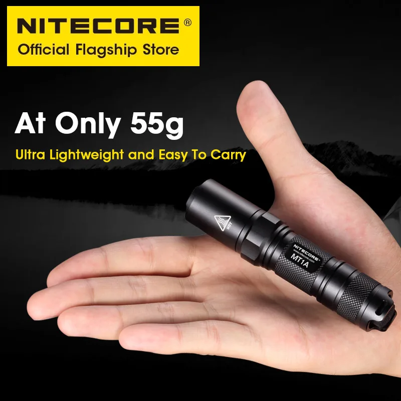 NITECORE MT1A Flashlight Outdoor Mini Camping Hiking Flash Light AA Battery Olight Flashlight Aluminum Led   Portable Lighting