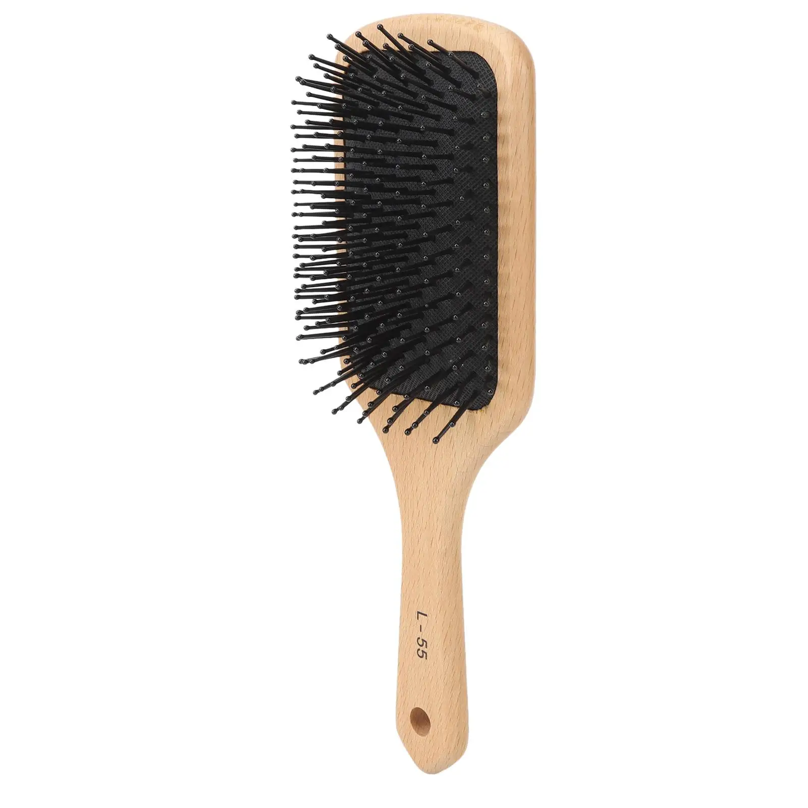 Compact Ergonomic Cushion Hair Comb with Rounded Teeth for women - Prevent Hair Deformation and Detangle Easily at for home