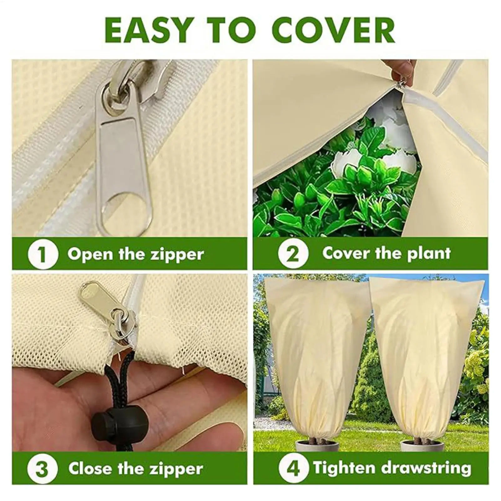 

Зимние чехлы для растений, дышащий шнурок, обертка для цветов, одеяло с кущами, садовый защитный чехол для замораживания овощей, мелких деревьев