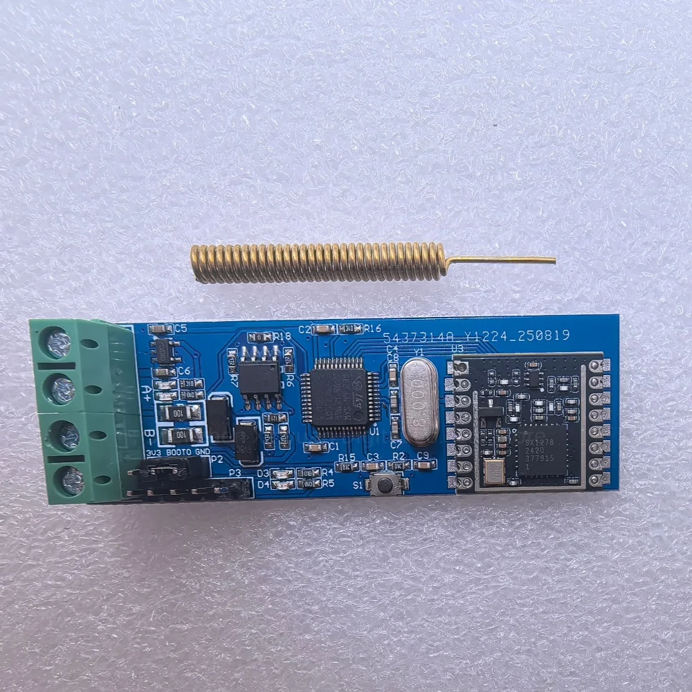 SX1278 RS485 to LoRa Module 433MHz Ultra‑Low Power STM32F103C8T6 Wireless Serial Communication Transceiver Module