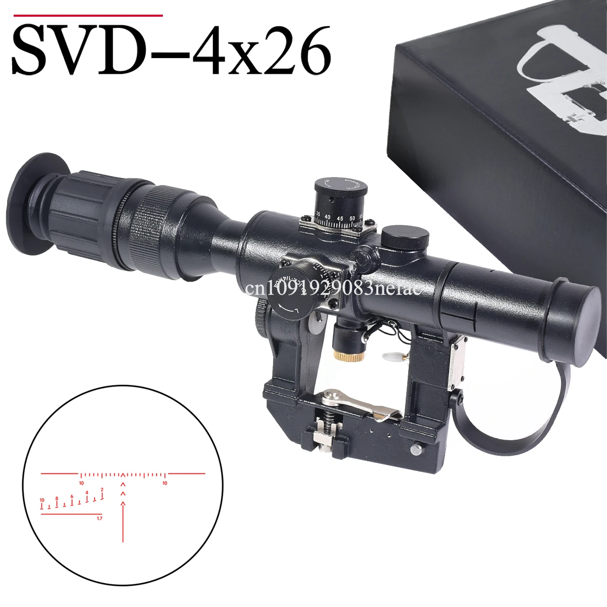 PSO-1 Type 4x26 Red Lighting Optics Red Dots Sights Hunting Shooting for Dragonov Sniper Rifle Series Tactical Gear Riflescope