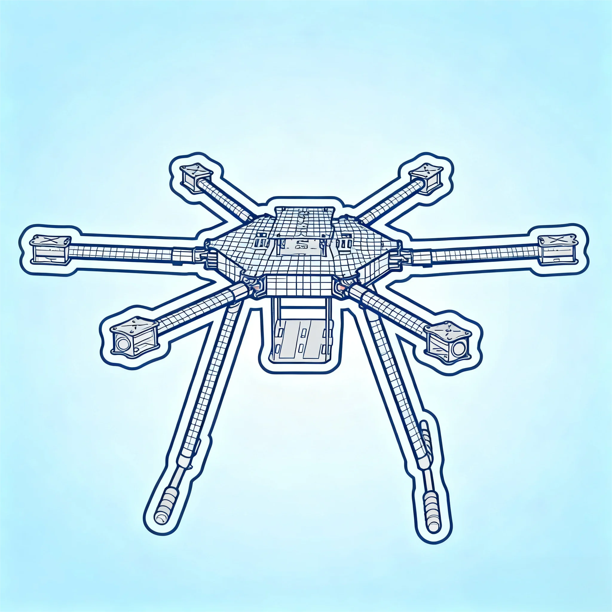 FPV F960 cadre hexa-rotor ZD960 entièrement en Fiber de carbone bras pliable Kit de cadre hexacoptère avec train d'atterrissage pour vol FPV PIXHAWK