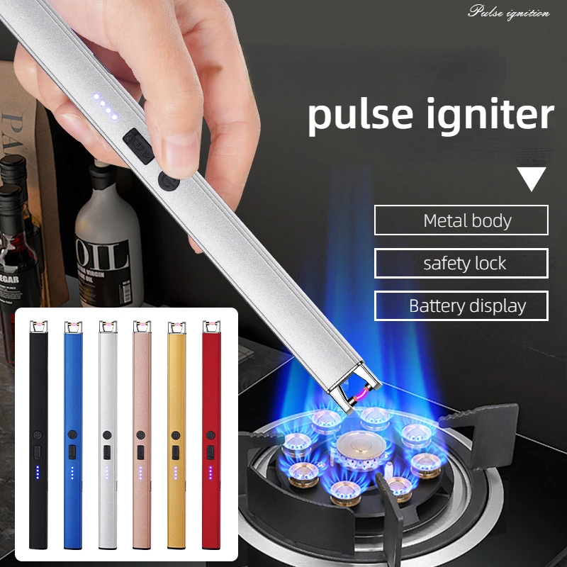 

Hot-selling Metal Aromatherapy Candle Extended Gas Stove Natural Gas Electronic USB Charging Igniter Ignition Gun Stick Lighter