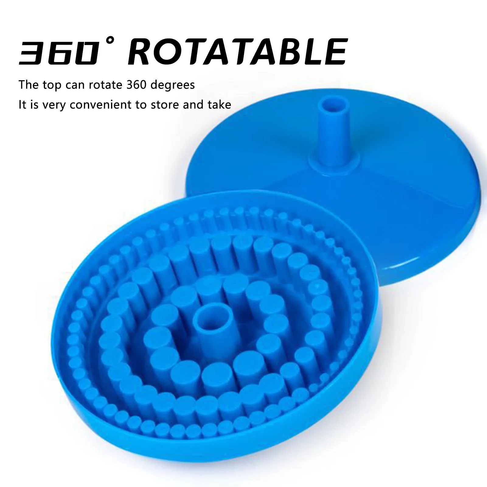 Drill Bit Organizer Storage Case Space Saving with Stable Base Bur Drill Case Tool Rack Suitable for Polishing Buffing Wheel Set