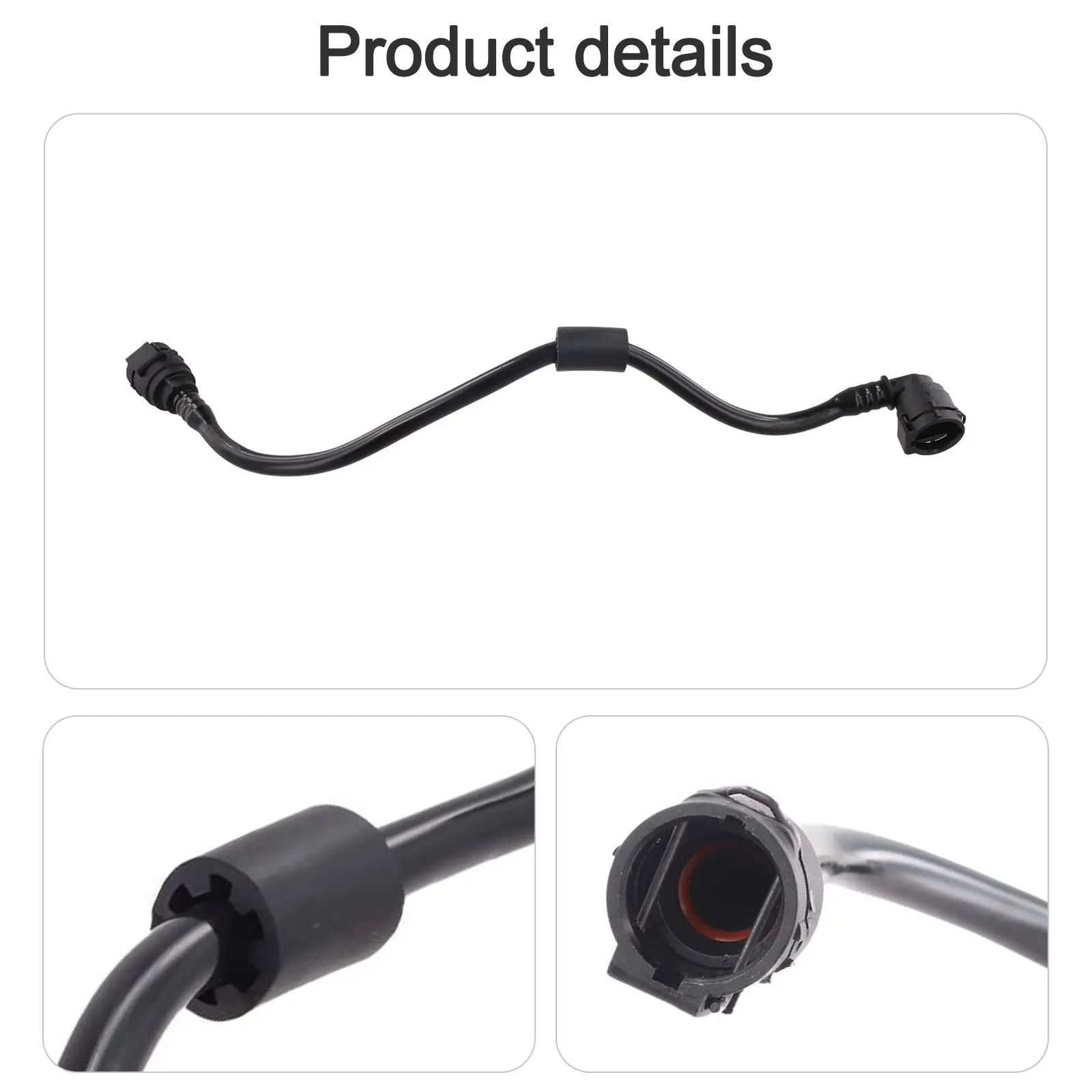 

Engine Coolant Hose for BMW For X4 For X3 Expansion Tank Pipe Replacement Part Number 17127535527 Plastic Black