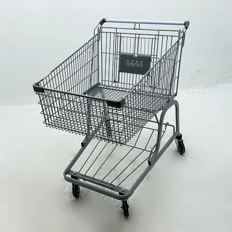 

Thickened large capacity supermarket trolley, warehouse store snack truck