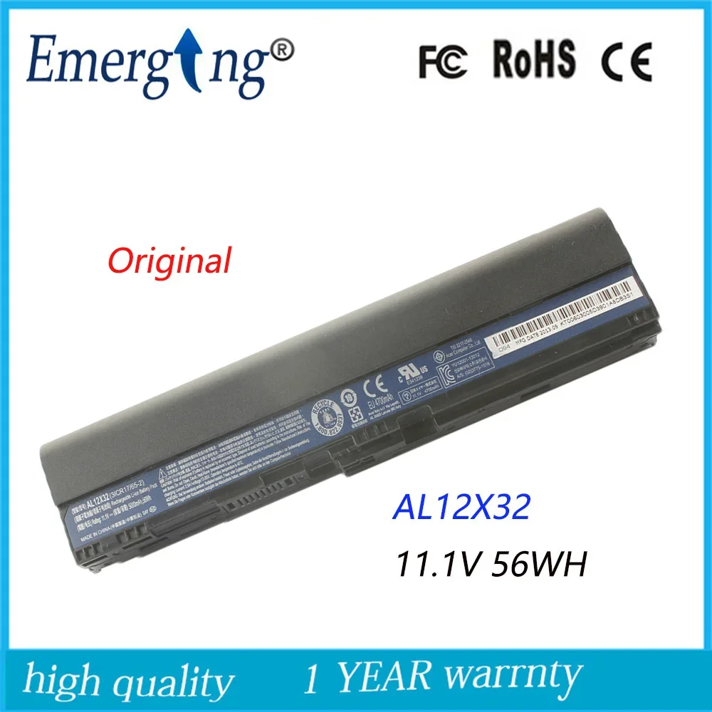 Imagem -01 - Acer Aspire Uma Bateria do Portátil 11.1v 56wh 725 756 V5171 C710 Al12a31 Al12x32 acer aspire uma bateria do portatil 111v 56wh 725 756 v5171 c710 al12a31 al12x32 01