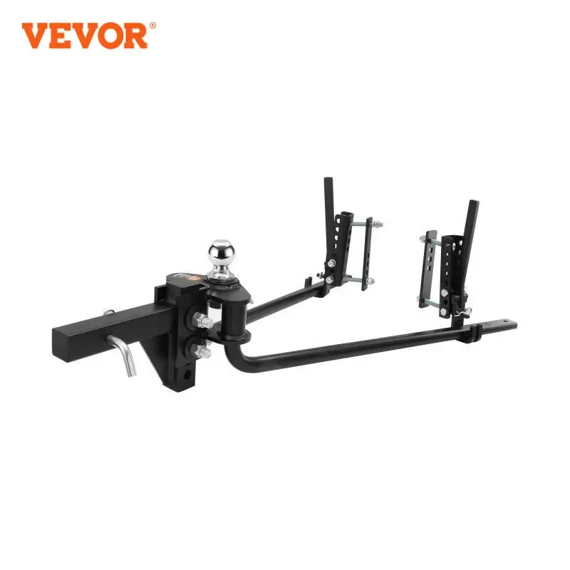 VEVOR 1000/1500 lbs Distribution Hitch Load Leveling 4 Towing Tongue Distributing Hitches Kit with Sway Control for Trailer