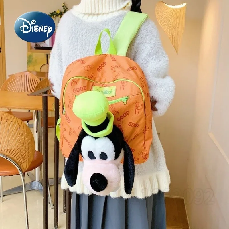 Disney Goofy's New Fashion Doll Backpack Cartoon Children's Schoolbag Large Capacity Doll Fashion Casual Children's Backpack