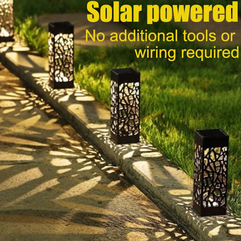 

2022 New Solar Power Lawn Light Outdoor Waterproof LED Garden Lamp for Path Yard Landscape Lamps Halloween Decor Patio Lights