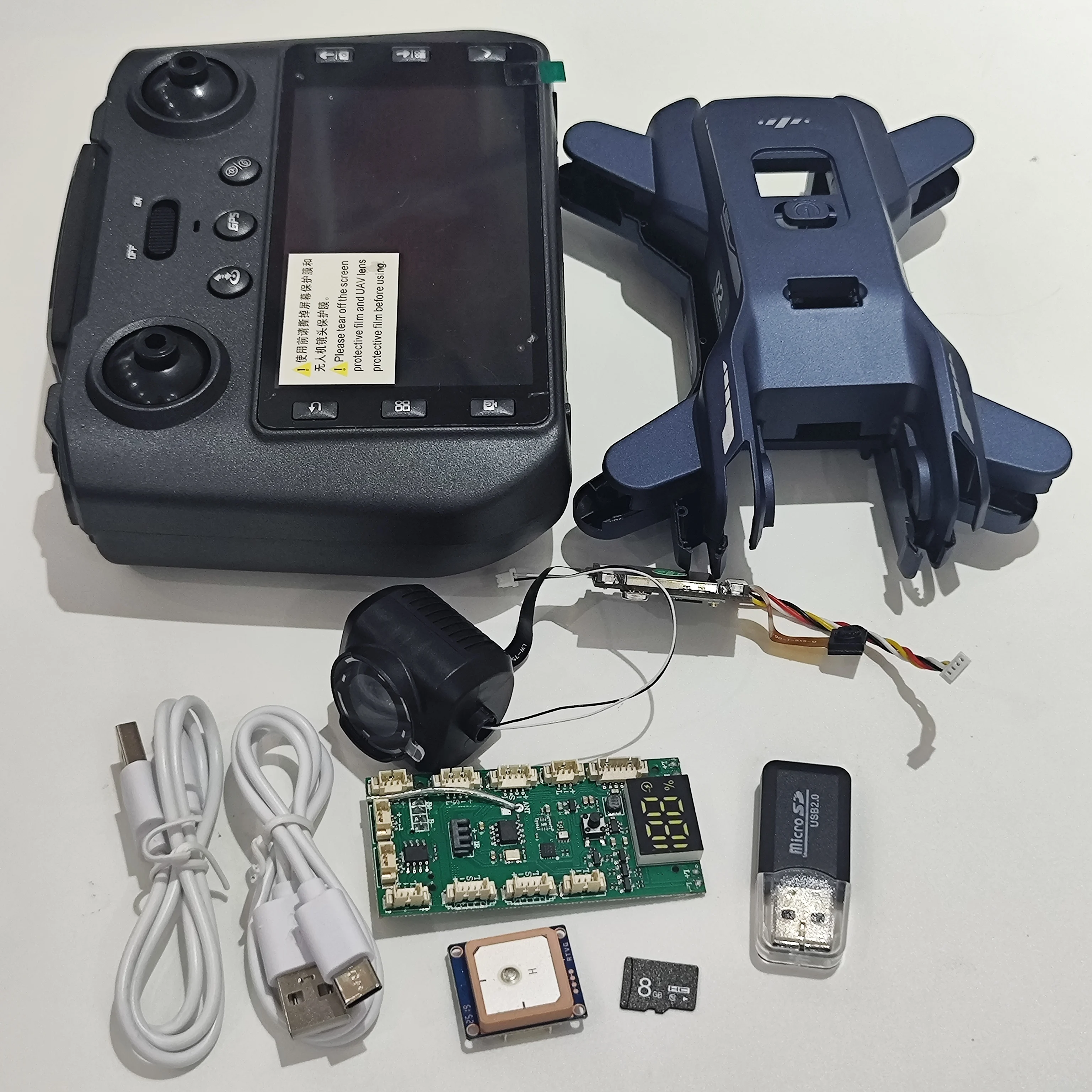 XT808 Drone pieghevole LSRC LS-XT808 RC Quadcopter Pezzo di ricambio Telecomando/Scheda principale/Camera/Modulo GPS/Cavo di ricarica/Vite ecc.