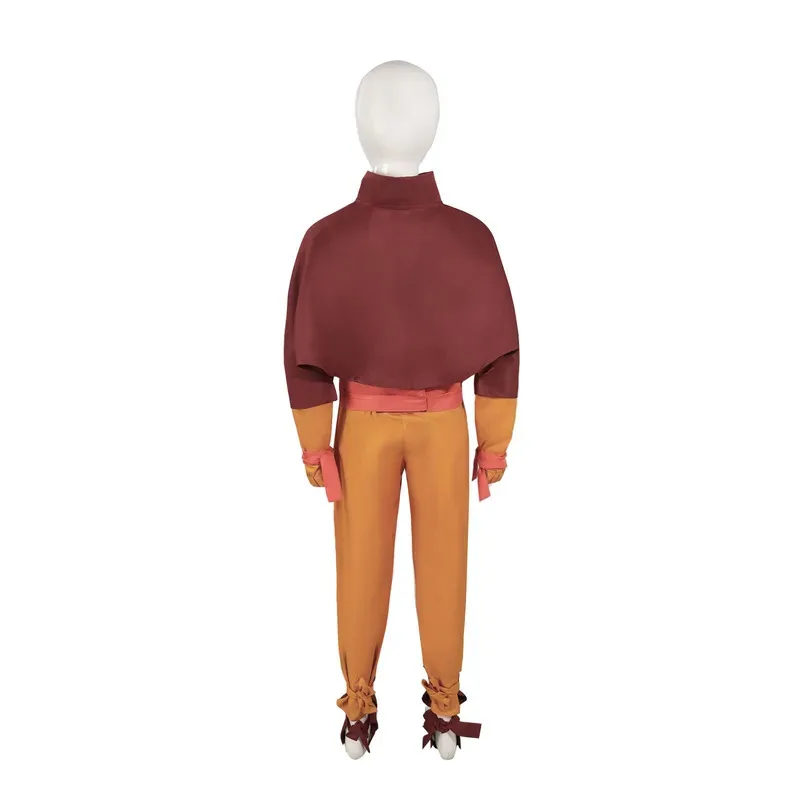 الكبار الاطفال أنيمي الصورة الرمزية تأثيري آخر Airbender Aang تأثيري حلي هالوين كرنفال ملابس الحفلات مع البدلة