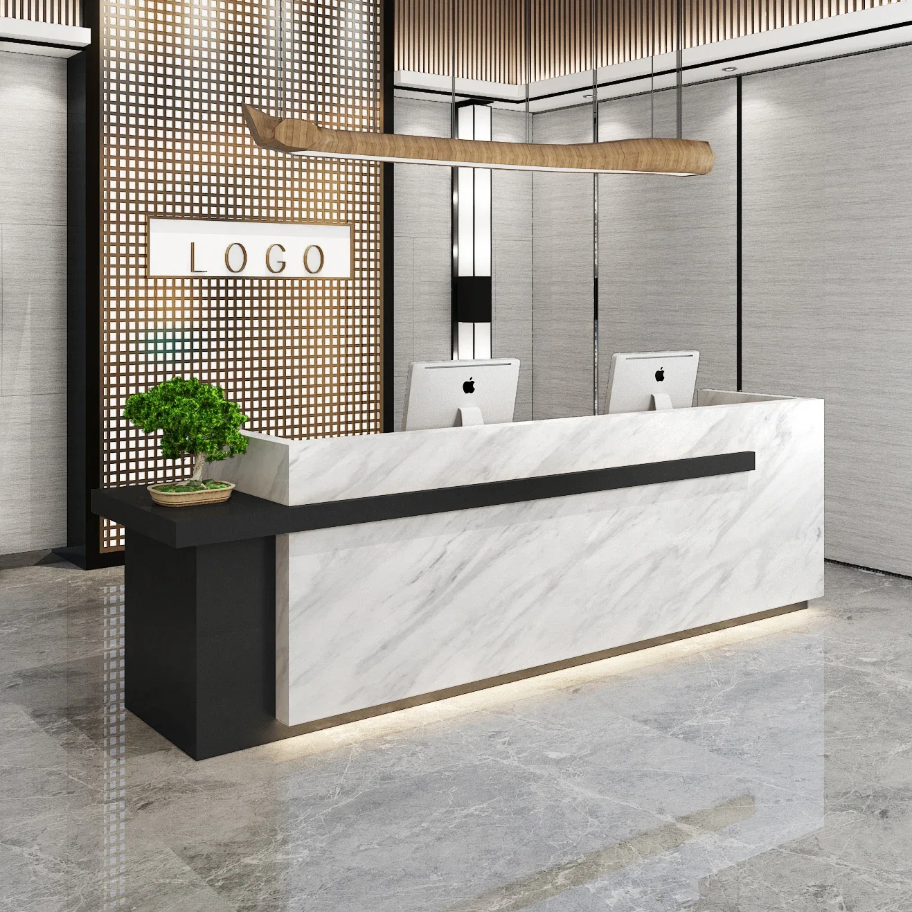 Company Reception Desk Grand Reception Desk Counter Office Table Beauty Salon Clothing Store Cashier