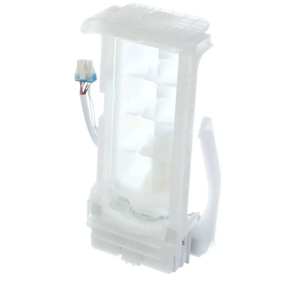 DA97-19010A Refrigerator Ice Maker Assembly OEM for Kitchen Appliances Stainless Steel Silver High Efficiency and Durable Desig