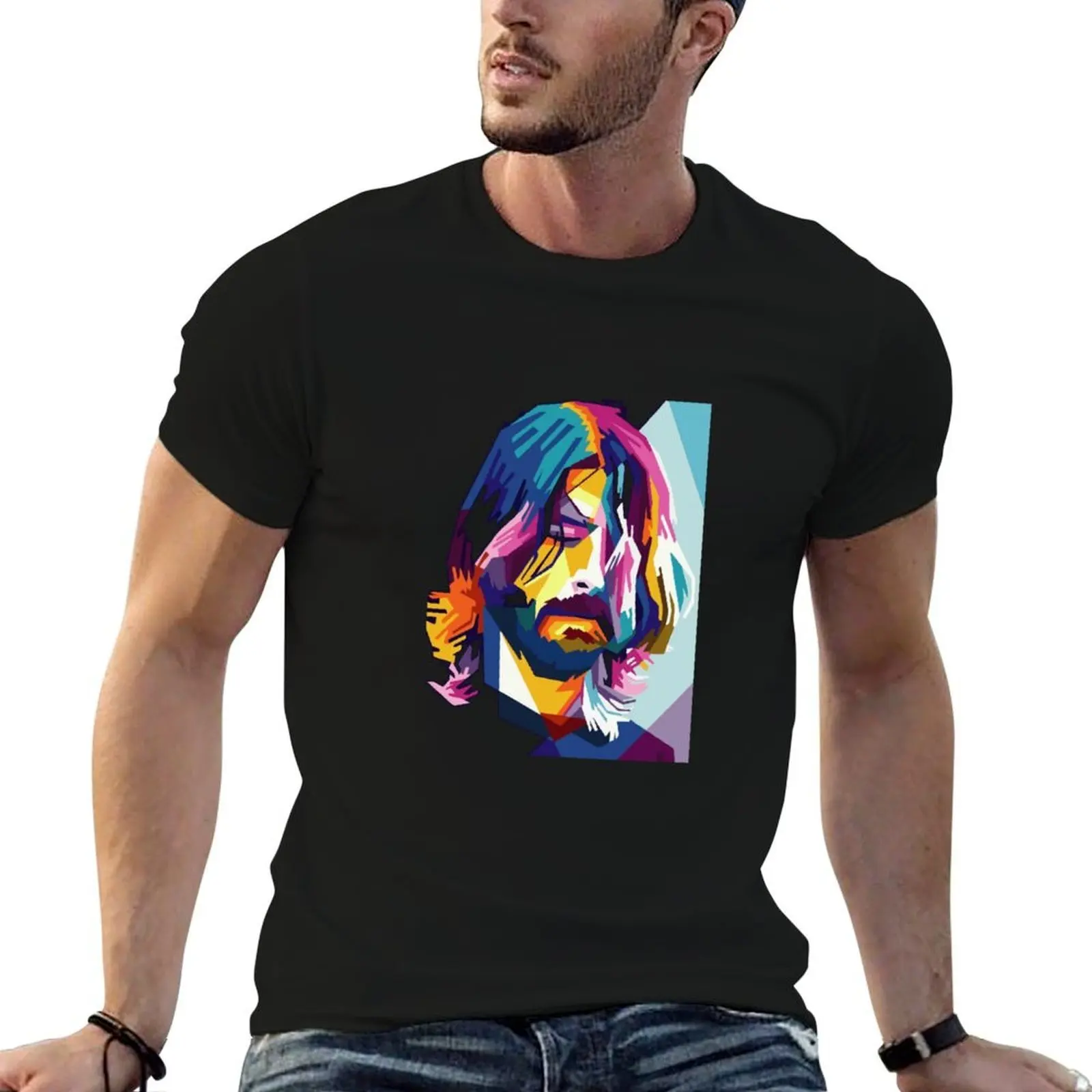 Футболка с графическим принтом DAVE GROHL, летняя футболка для фестивалей