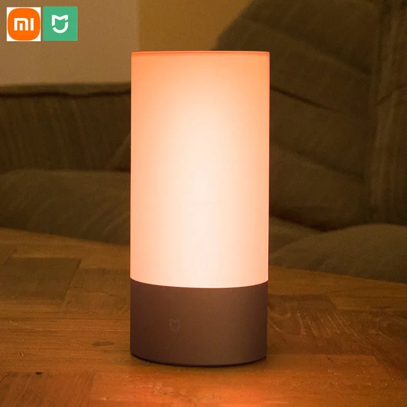 Xiaomi Mijia Night Light Colorful Smart Indoor Bedside Lamp Remote Touch Control Smart App Control Night Lamp For Smart Life