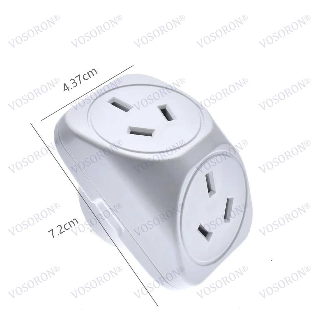 Australia Wall Socket Extension Outlet Spread 1 to 2 Way AU Standard Socket Power Wall Strip high Watt China New Zealand Adapter