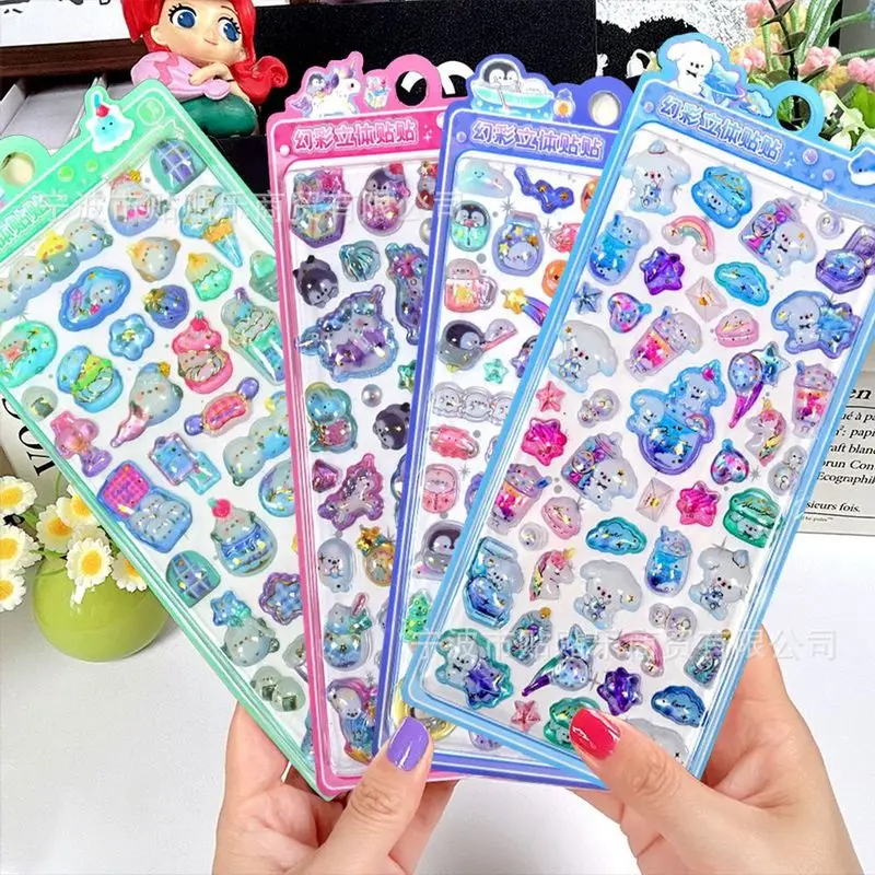 

1 шт. новые 3d милые наклейки мультяшные животные наклейки для скрапбукинга Diy журнал Kawaii украшения канцелярские наклейки