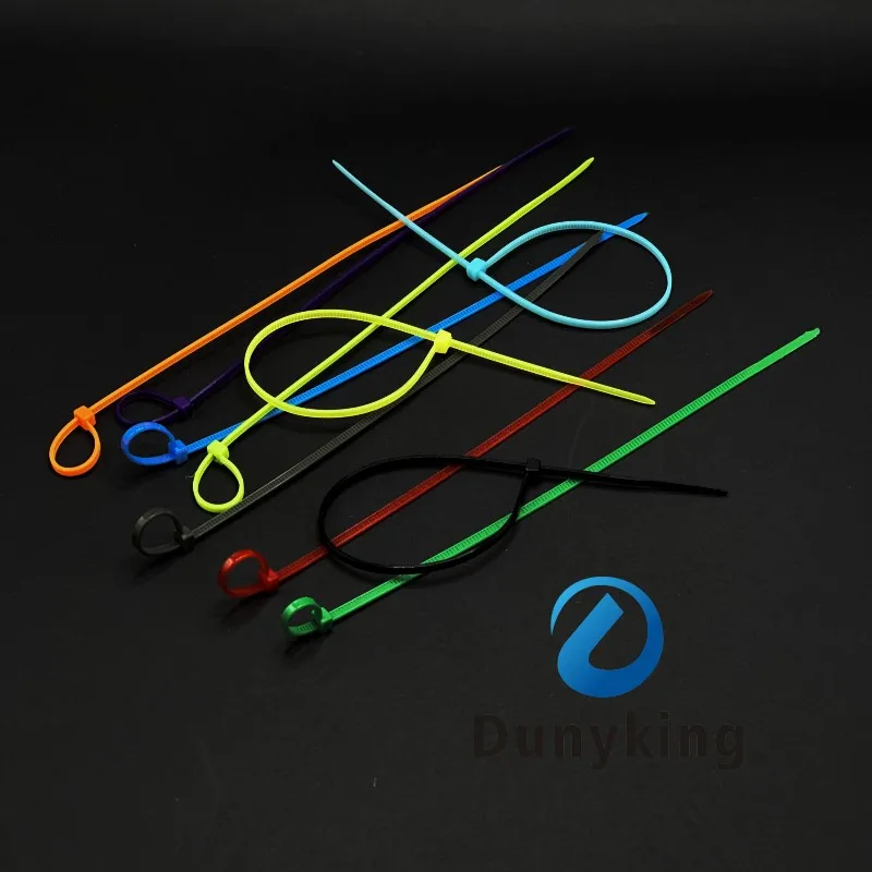 100pcs 3/4x100/150/200 Self Locking Nylon Cable TiesPlastic Zip Tie Wire Binding Wrap Straps DIY Cable Fasten Organiser Colorful