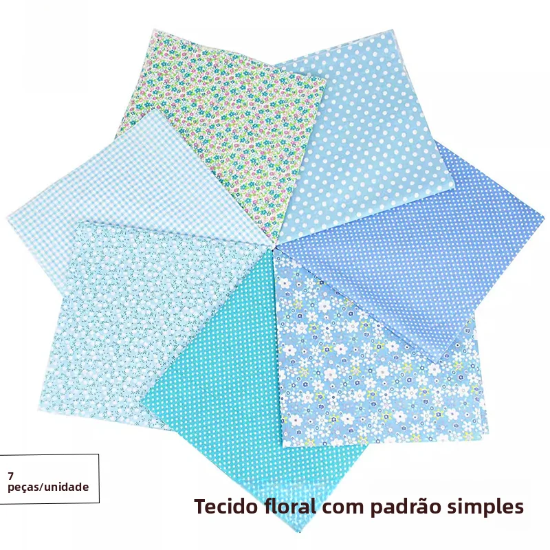 tecido-retro-artesanal-diy-de-algodao-com-padrao-floral-de-bolinhas-e-pequenas-gradeacoes-criativas-para-acessorios-de-confec