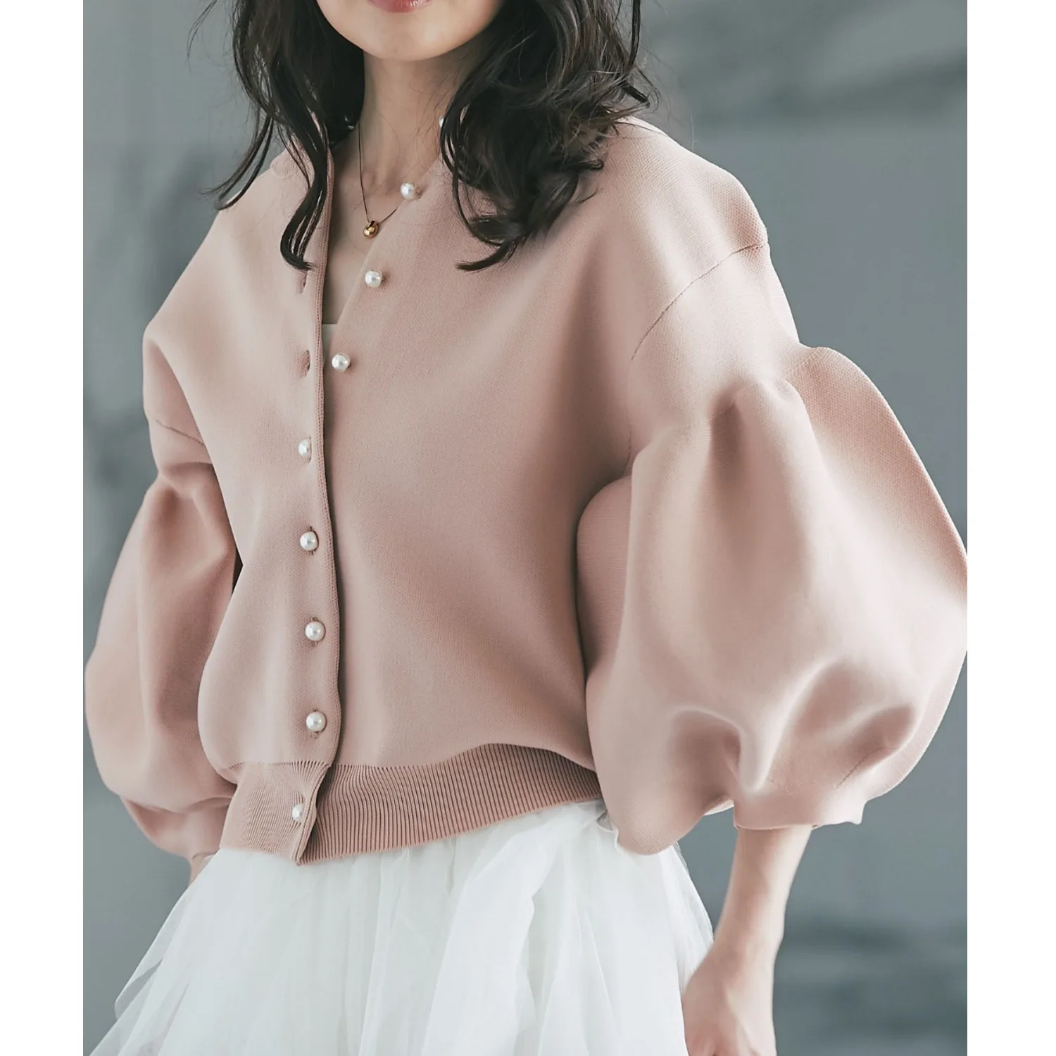 

Японский вязаный кардиган-фонарь Све, верхняя одежда Thi ort, осенне-зимнее женское свободное хлопковое пальто с яркой поверхностью