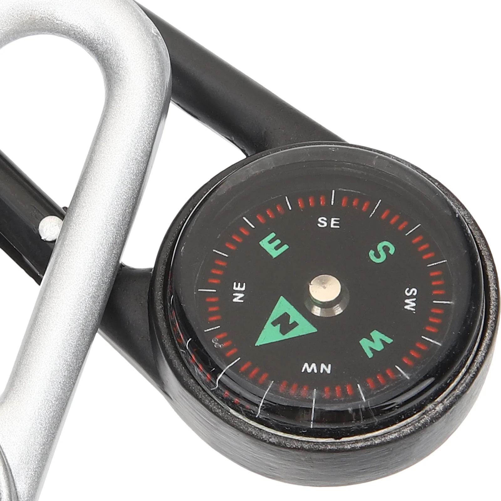 2 قطعة المشي لمسافات طويلة البوصلة حلقة تسلق المفاتيح ملحق الزخرفية لحقائب الظهر والمغامرات في الهواء الطلق البوصلة المفاتيح