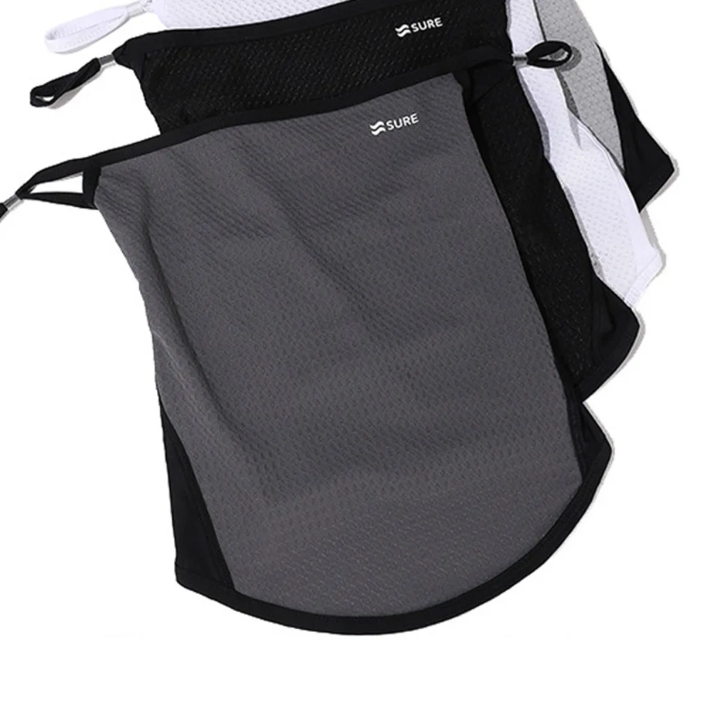 قناع وجه واقي من الشمس للرجال من Sunshade بلون سادة، غطاء وجه واقي من الشمس قابل للتعديل، حجاب رفيع مرن للحماية من الأشعة فوق البنفسجية