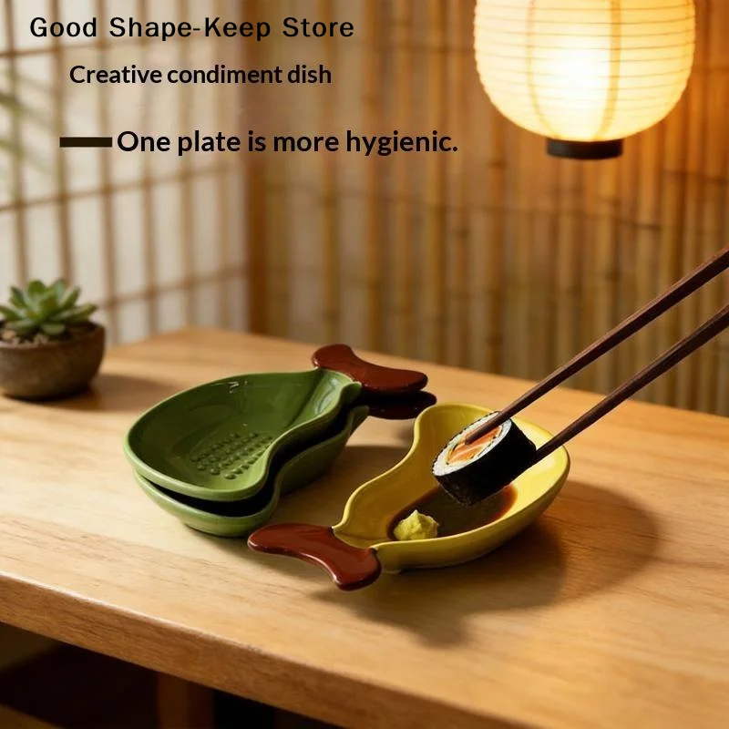 daily1PC Multi-functional Manual Banana Grinding Plate Cute Shape Non-Slip Hot Pot Sauce Dish Handmade Garlic Grater Cooking