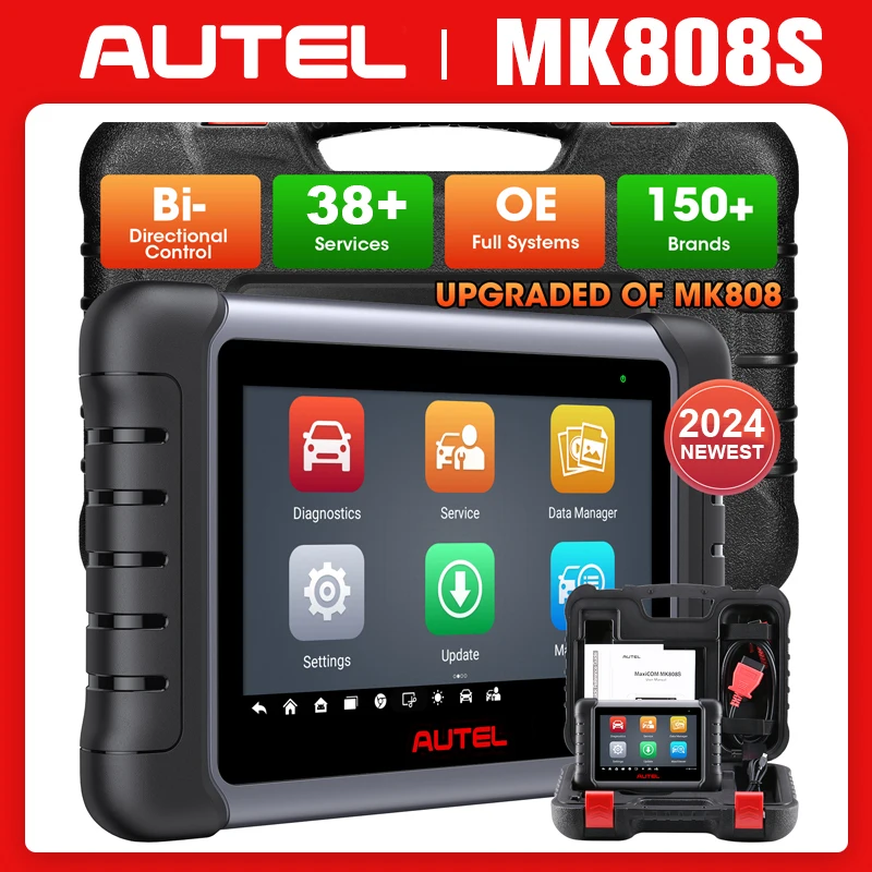 Car Diagnostic Tool Autel MaxiCOM MK808 MK808S OBD2 Scanner Bi-directional Control Diagnosis Automotive Tools TPMS Code Reader