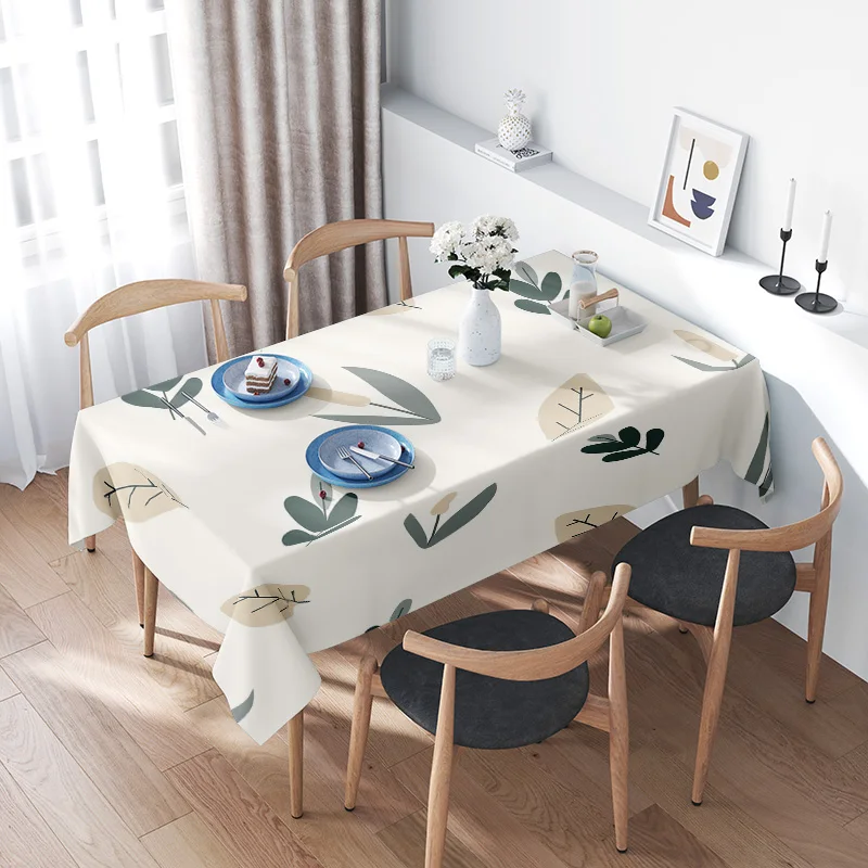 

Modern Nordic Style Leaves Print Tablecloth Perfect for Dining Room Decor Home Textiles AliExpress