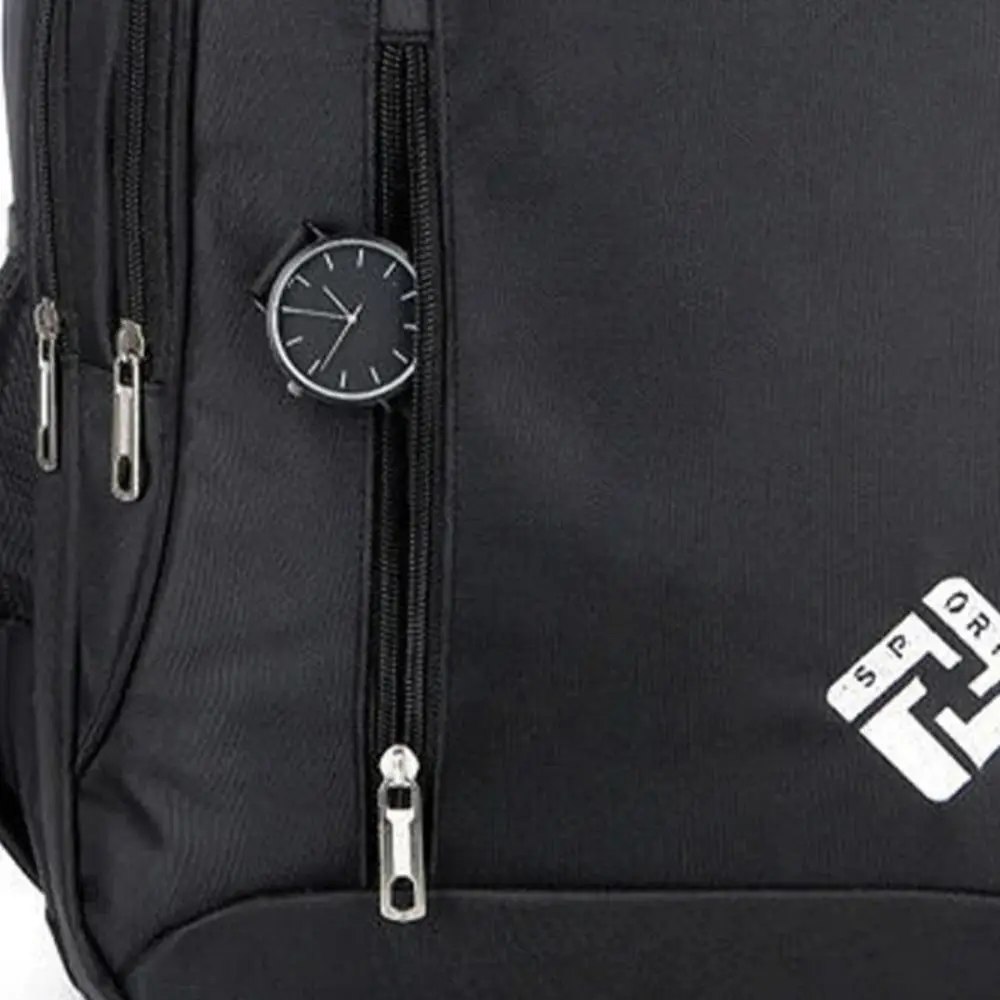 حقيبة ظهر للكمبيوتر المحمول متعددة الوظائف ذات سعة كبيرة مقاومة للماء للرجال، مقاومة للاهتراء مع منفذ شحن USB #1