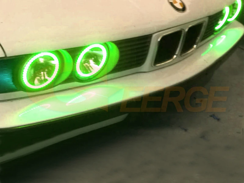 For BMW E30 E32 E34 RF Remote Bluetooth-Compatible APP Multi-Color Ultra Bright RGB LED Angel Eyes Halo Ring Kit