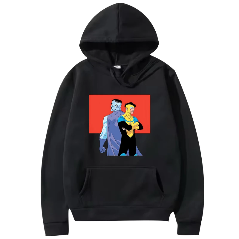 

invincible manga Classic hoodie men women fashion vintage Long sleeve Sweatshirt with print Graphics oversized hoodie unisex