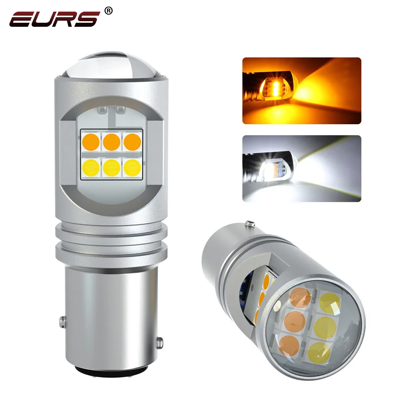 

1X 1157 BAY15D BA15D 3030-12smd Len P21/5w 7443 3157 Signal Lamp White Yellow 10-30V Led Car Bulb Auto Lamp Reverse Rear Light