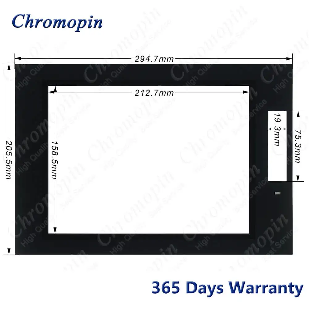 

Touch Screen Panel Glass Digitizer for Keyence VT5-X10 VT5 X10 VT5X10 with Protective Film Overlay