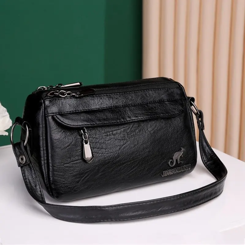 Women Bag New PU Soft Faux Leather Crossbody Shoulder Fashion Trend Casual Mother Bag Luxury Brand Bolsas De Mujer