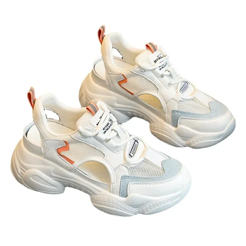 Women Sandals Summer New Lady Platform Chunky Comfortable Mesh Open Toe Casual Sports Sandals Ladies Shoes 2025 image 6