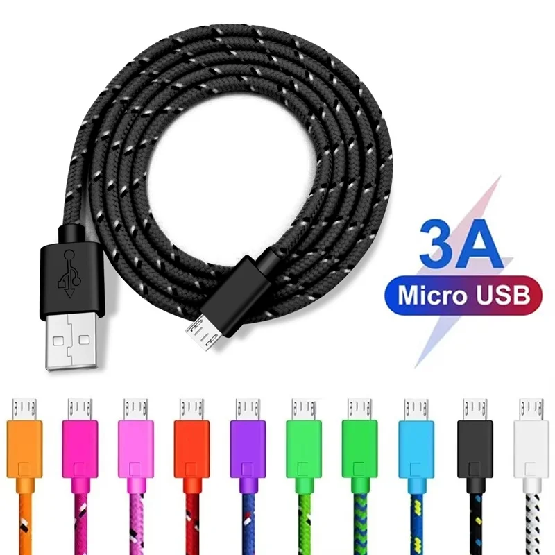 

Micro USB Cable 1M/2M/3M Fast Mobile Phone Charging Cable USB Charging Adapter Cable Cord USB Data Sync Cable For Huawei Xiaomi
