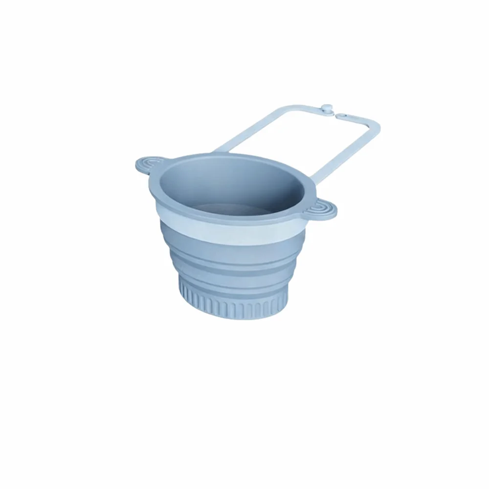 

Durable Silicone Silicone Strainer Basket Blue Green Pink Reusable Sink Colander Multi-functional Self-Cleaning