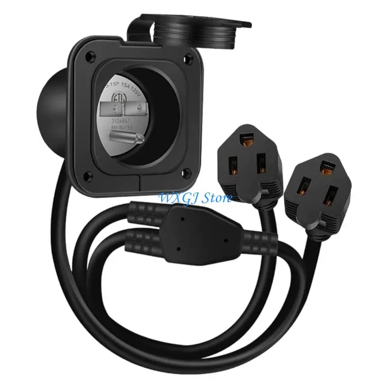 37JE Weather Resistant Electrical Outlet Extension Cord for Outdoor Application