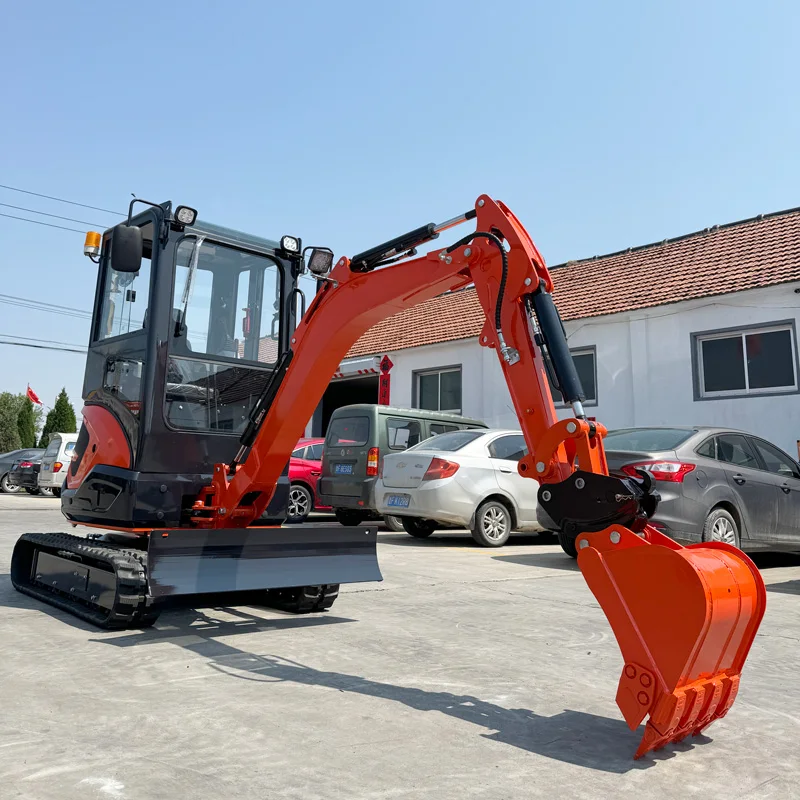 2.5 Ton Mini Excavator Custom Diesel Digger Small Bagger Compact Machinery CE Farm Garden Landscape Construction