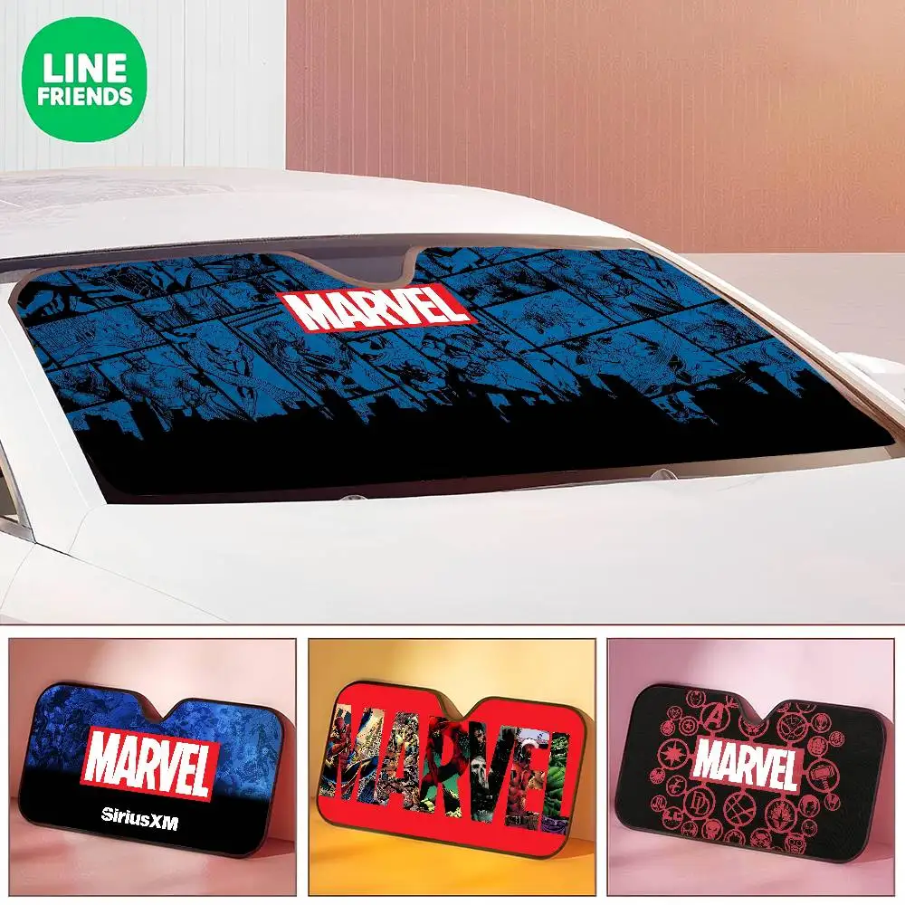 

LOGO M-Marvel Sunshade Sun Shade Shield Blocker Auto Cover Protector Window Visor Universal
