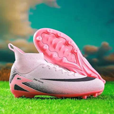 Nya Herr Fotbollsskor Utomhus Höga Fotbollsskor Ultralätta Inomhus Halkfria Sportskor Högkvalitativa Futsal Halkfria 12 best sales sportskor - №8