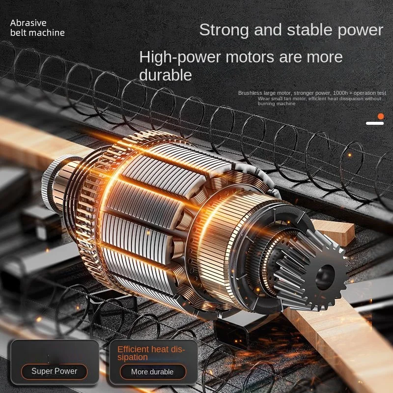 6-Inch Small Electric Household Grinder Powerful Grinding and Polishing Grinding Wheel Belt Machine Wood and Stone Processing