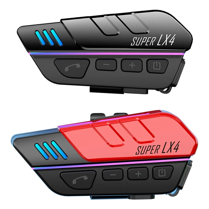 Kask motocyklowy z Bluetooth zestaw słuchawkowy LX4 bezprzewodowy połączenie bezprzewodowe wodoodporne Stereo słuchawki przeciwzakłóceniowe