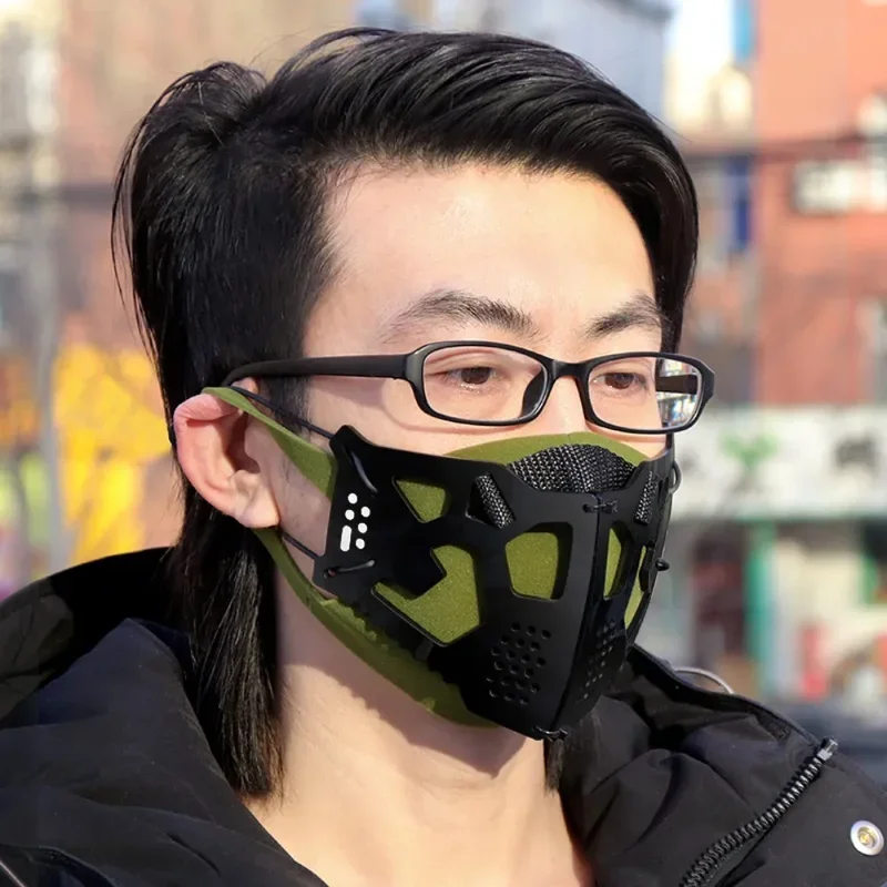 FC6Cyber-Punk Cosplay Mask Ear Props Scifi Machinery Helmet Face Mask Acrylic Anime Cat Ears Hairhoop Party For Women Men P@FC8！