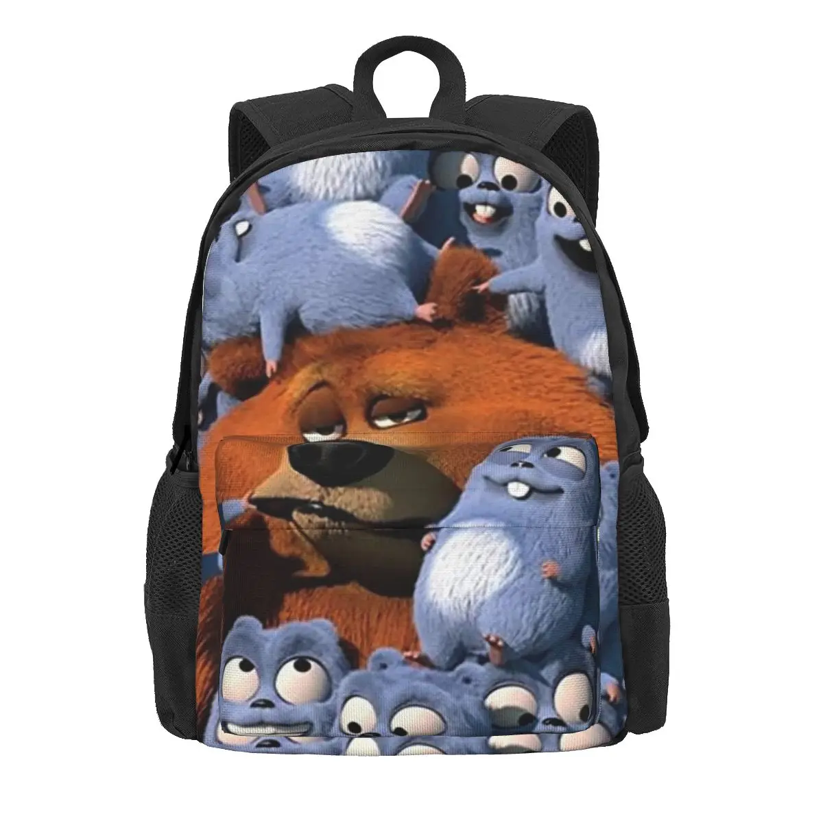 Grizzy And The Lemmings Backpacks Boys Girls Bookbag Students School Bags Cartoon Kids Rucksack Laptop Rucksack Shoulder Bag