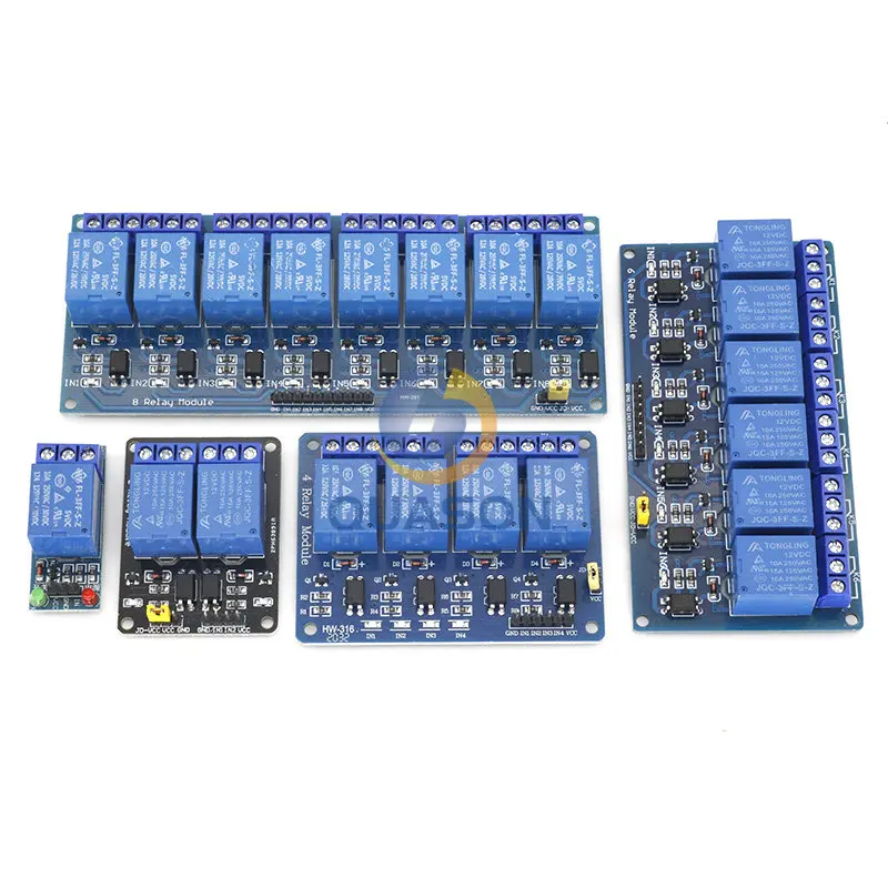 5V 12V1 2 4 6 8 Channel Relay Module With Optocoupler Relay Output 1 2 4 6 8 Way Relay Module For Arduino In stock