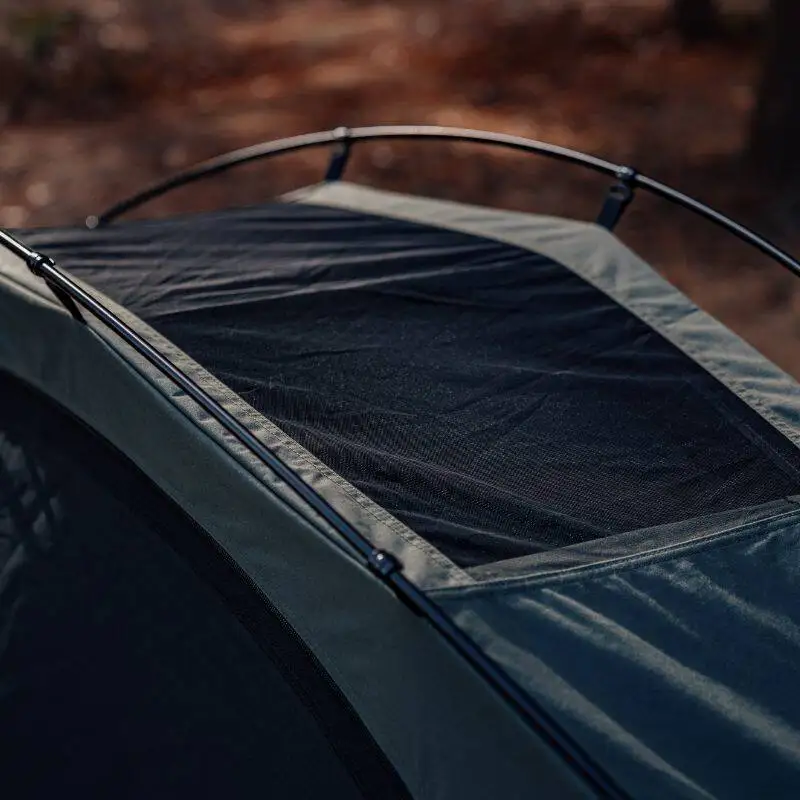 Single tent Kangaroo snail tent Outdoor hiking shelter Off the ground Cotton tent Camp bed