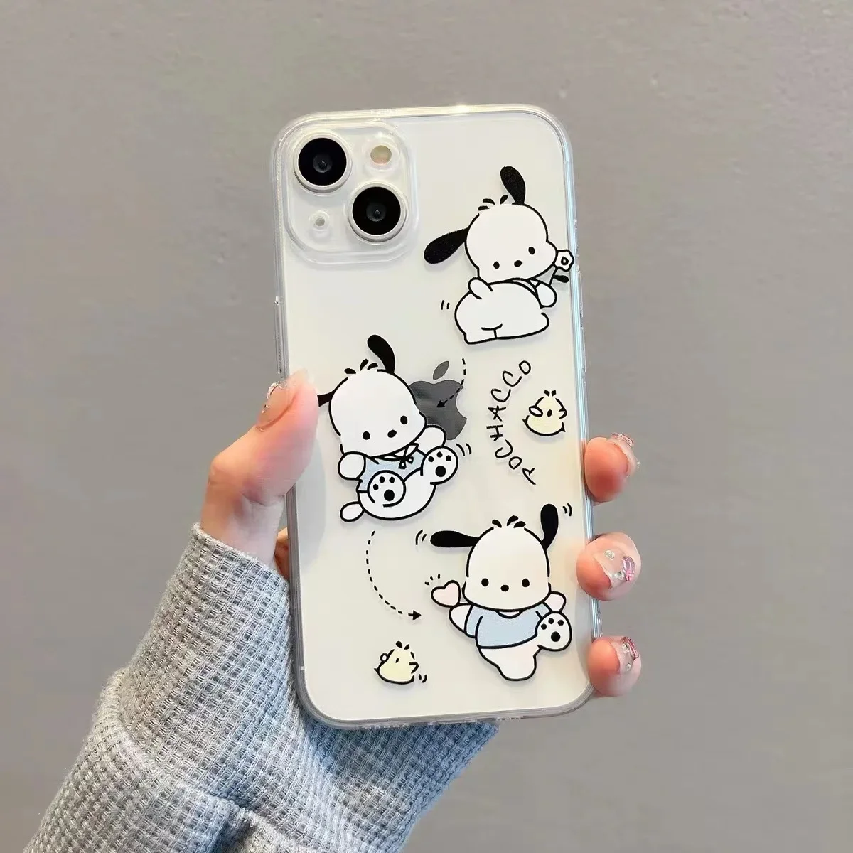 سانريو Pochacco Goodluck العسل الكرتون جراب هاتف آيفون 16 15 14 13 12 11 برو ماكس XR XS ماكس 7 8 زائد MINI Y2K Kawaii غطاء